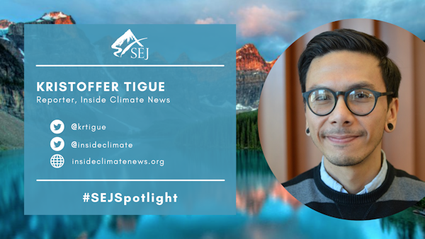 #SEJSpotlight graphic for Kristoffer Tigue